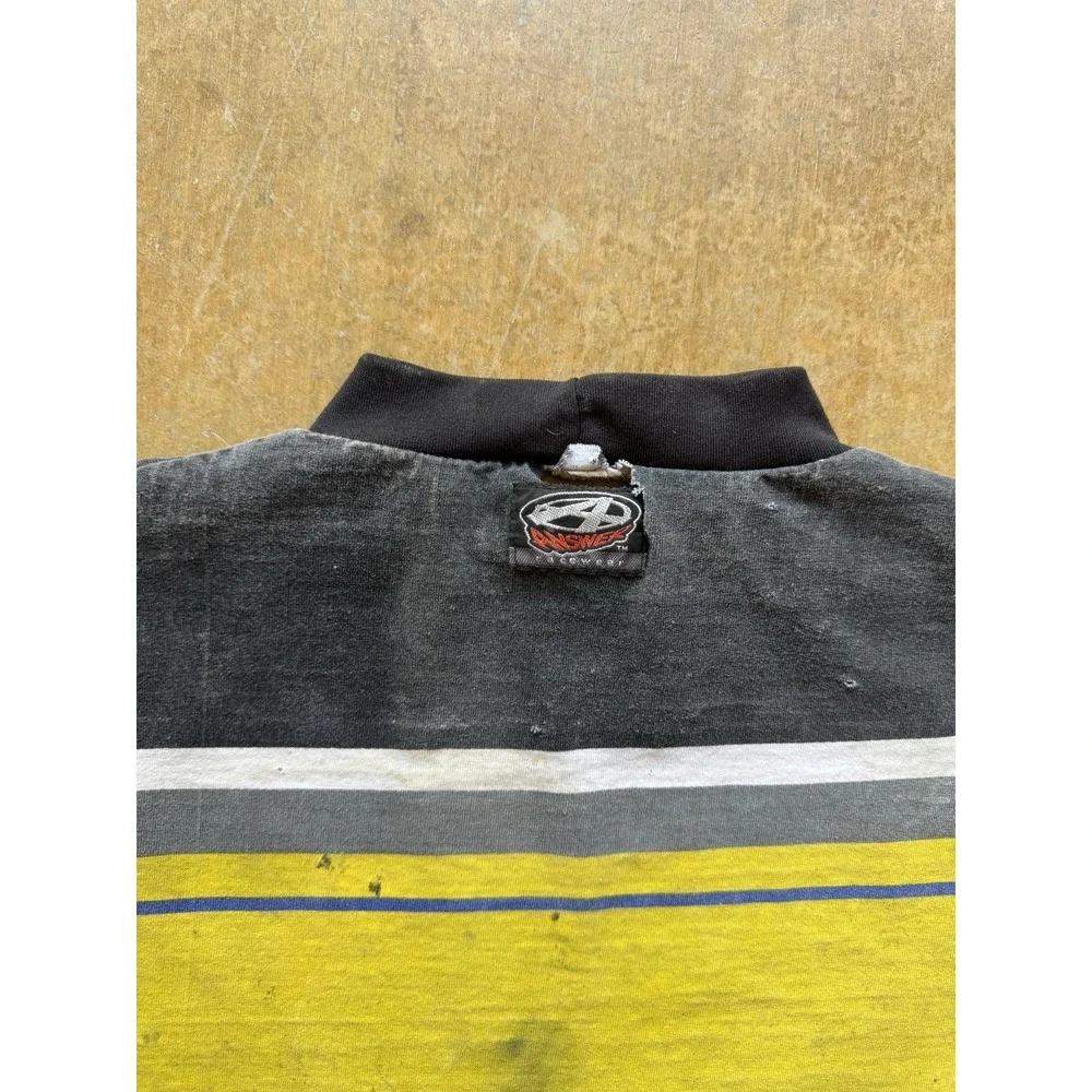 VTG 90s Answer Racewear Trashed Distressed Motocross All Over Print T-Shirt L